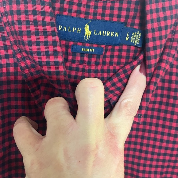 Ralph Lauren long sleeve button up shirt L Slim Fit - Picture 2 of 2